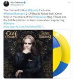 У нового альбома Оззи Осборна «Patient Number 9» будет ограниченное издание с пластинками в цветах украинского флага, сообщил музыкант в Twitter