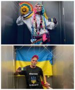 Немецкий стилист Фрэнк Уайлд продолжает напоминать об Украине: в социальной сети он запостил уже более 150 селфи из лифта в поддержку Украины
