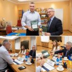 Мэр Киева Виталий Кличко встретился с чрезвычайным и полномочным послом Израиля в Украине Михаэлем Бродским