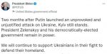 Лидер США Джо Байден об итогах двух месяцев вторжения РФ в Украину