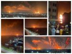 На нефтебазе в Брянске (Россия) загорелись резервуары. Видео
