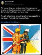 Борис Джонсон: Великобритания направит в Украину новые пожарные машины и машины скорой помощи