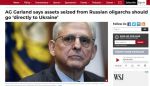 Генпрокурор США Мэррик Гарланд поддержал передачу части арестованных российских денег